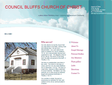 Tablet Screenshot of churchofchristcouncilbluffs.com